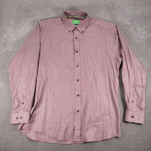 Forsyth of Canada Plaid Button‎ Down Long Sleeve Dress Shirt
